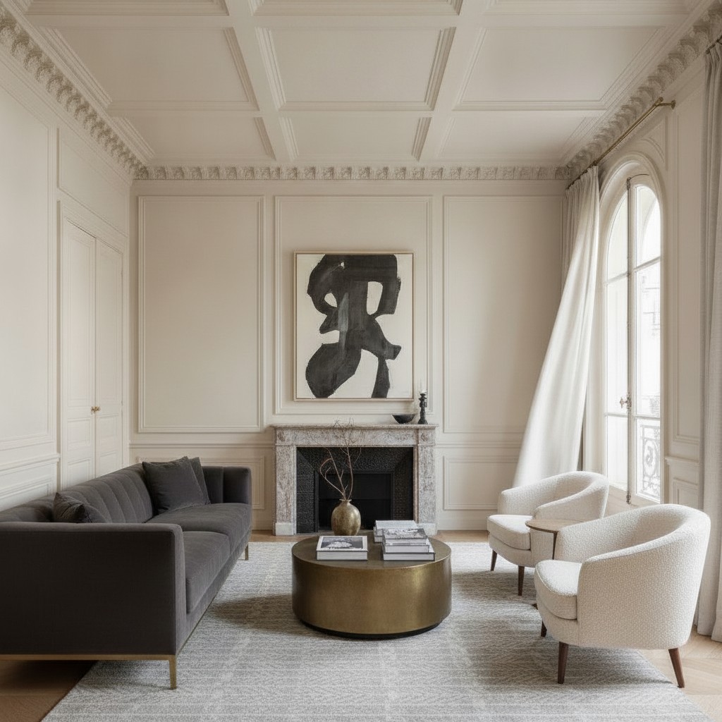Intérieur après installation CLIMAXIA : aucun équipement visible, intégration parfaite